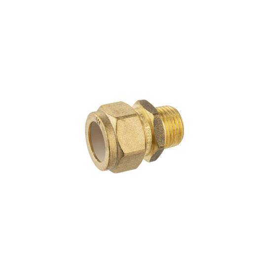 Brasshards Brass Male Compression Union - 20c x 15mi
