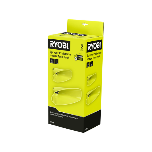 Ryobi Protection Hoods - Large & Small - 375 x 185 x 130mm - 2 Pack