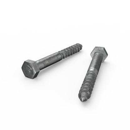 Zenith Hot Dip Galvanised Hex Head Coach Screws - M10 x 90mm - 25 Pack
