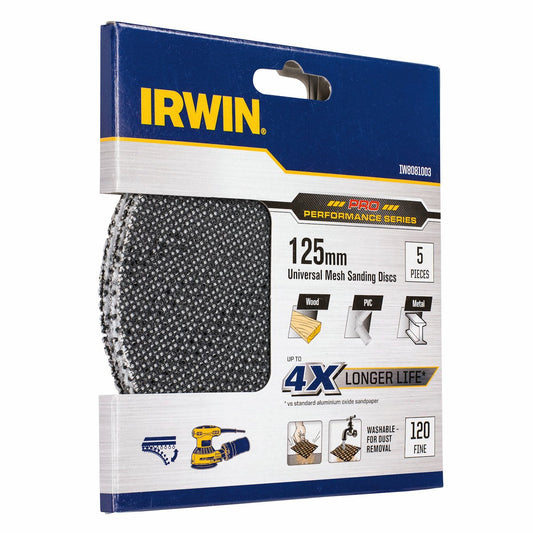 Irwin Orbital Sanding Disc - 125mm - Silicon Carbide - 120 Grit