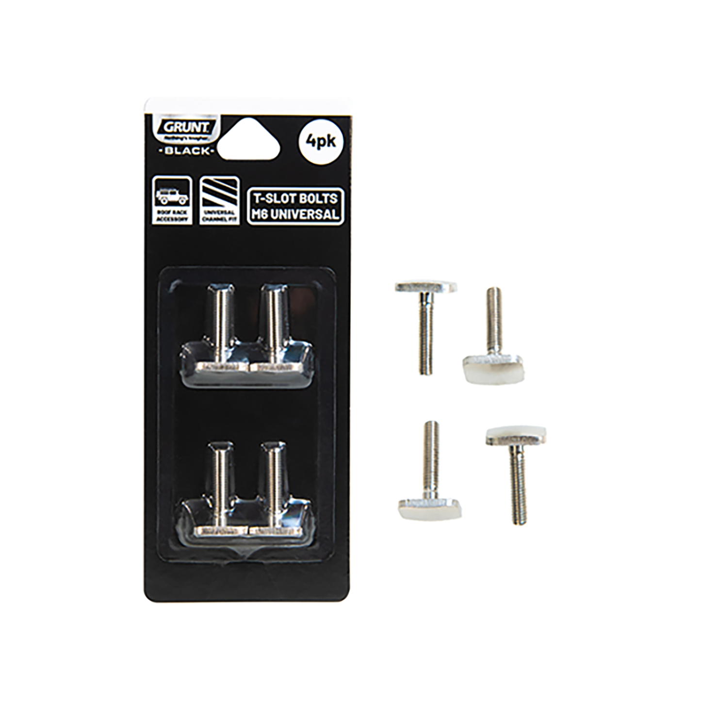 Grunt Roof Rack T Slot Bolts - 4 Pack