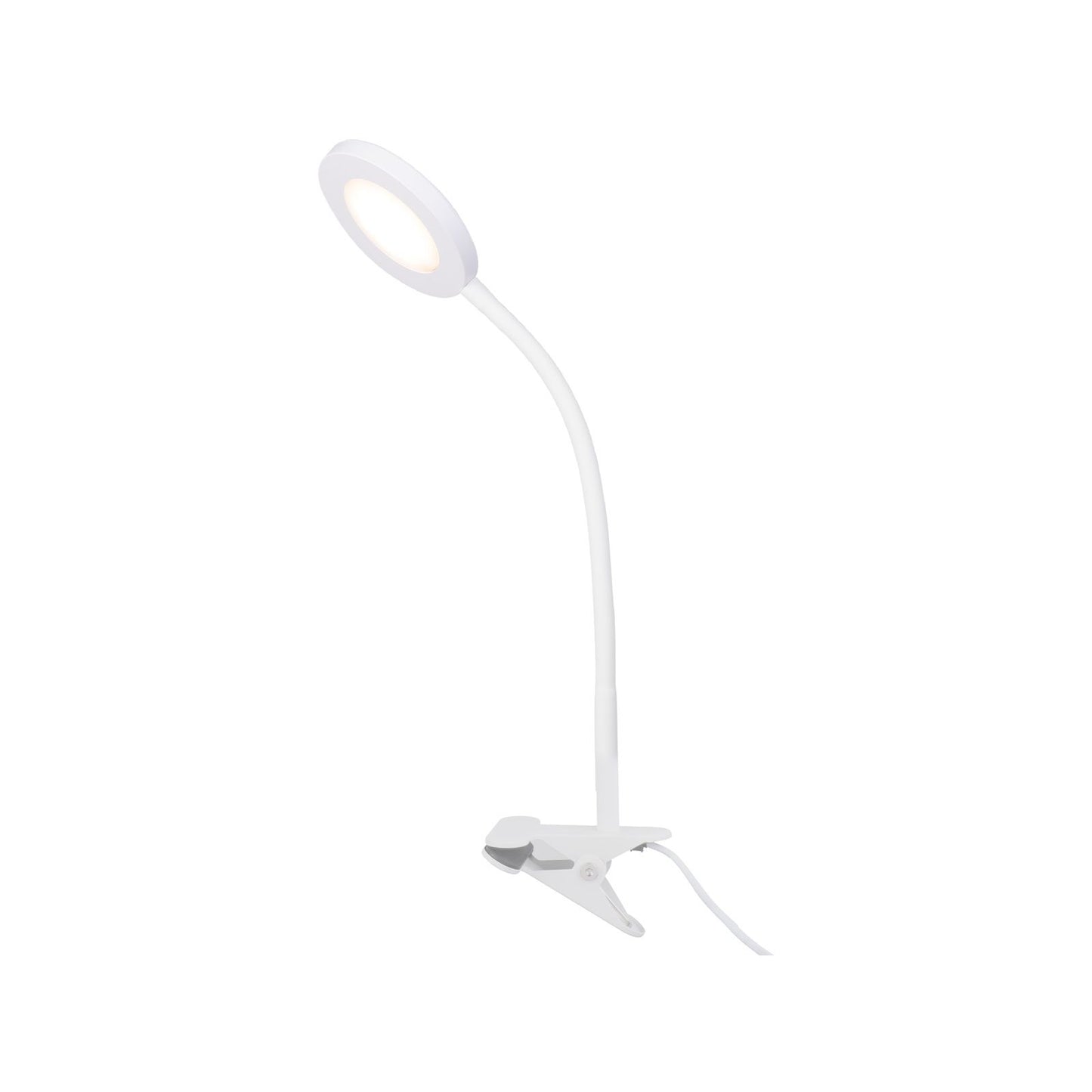 Verve Design White Dalton Clamp Lamp - 6W - 530 Lumens