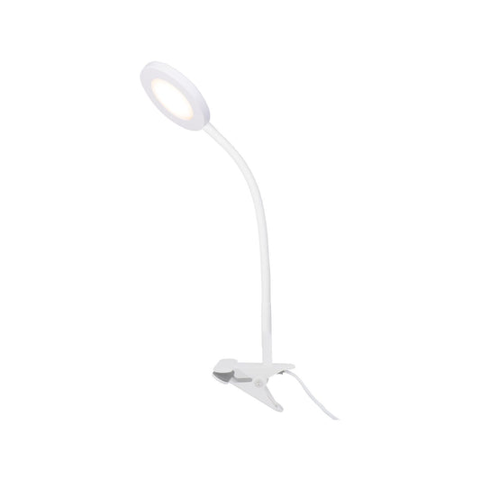 Verve Design White Dalton Clamp Lamp - 6W - 530 Lumens