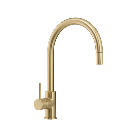 Mondella Pull Out Sink Mixer - 35mm - Brushed Gold