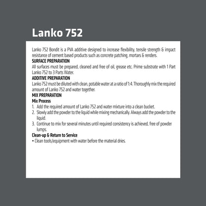 Davco Lanko 752 Bondit PVA Additive - 5L