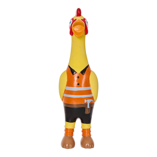 Happy Tails Tradie Chicken Latex Dog Toy