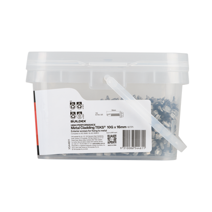 Buildex Teks Screws - 10g x 16mm - Class 4 - 1000 Pack