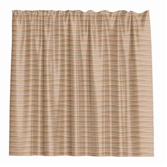 Barelli Shower Curtain Textured Waves Natural 180 x 180cm