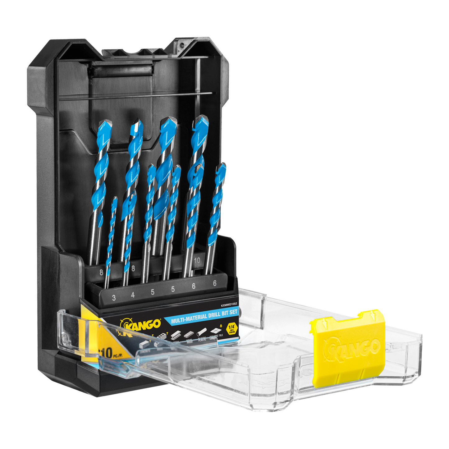 Kango Multi Material Drill Bit Set - 10 Piece - 3-10mm