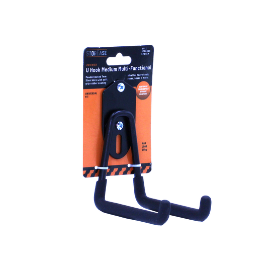 Storease Medium Wall Storage System U Hook - 20kg - Black