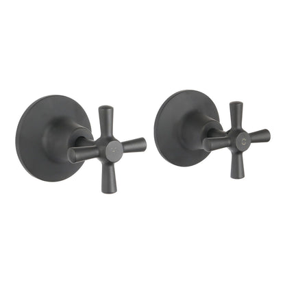 Mondella Cadenza Matte Black Wall Top Assembly - 1/2 Turn - 245mm