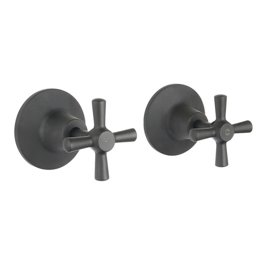 Mondella Cadenza Matte Black Wall Top Assembly - 1/2 Turn - 245mm