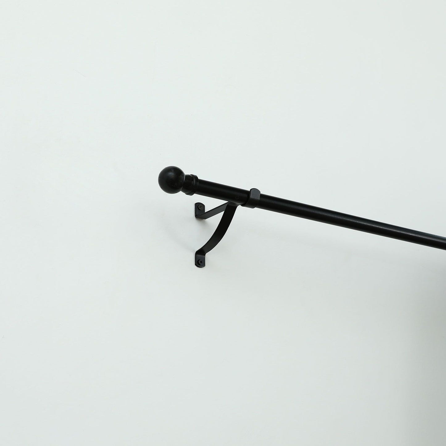 Windoware Curtain Bracket - 100mm - Black - 2 Pack