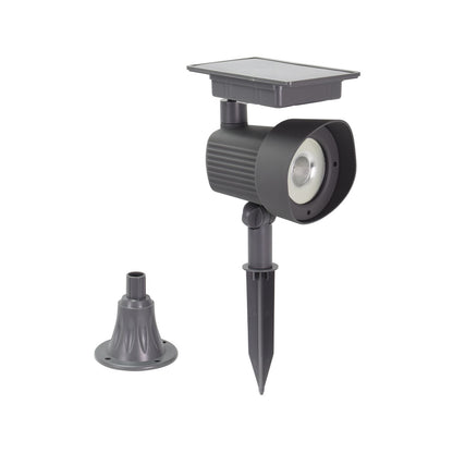 Luxzone LED Solar Spot Light - 35cm - 120 Lumens - Grey