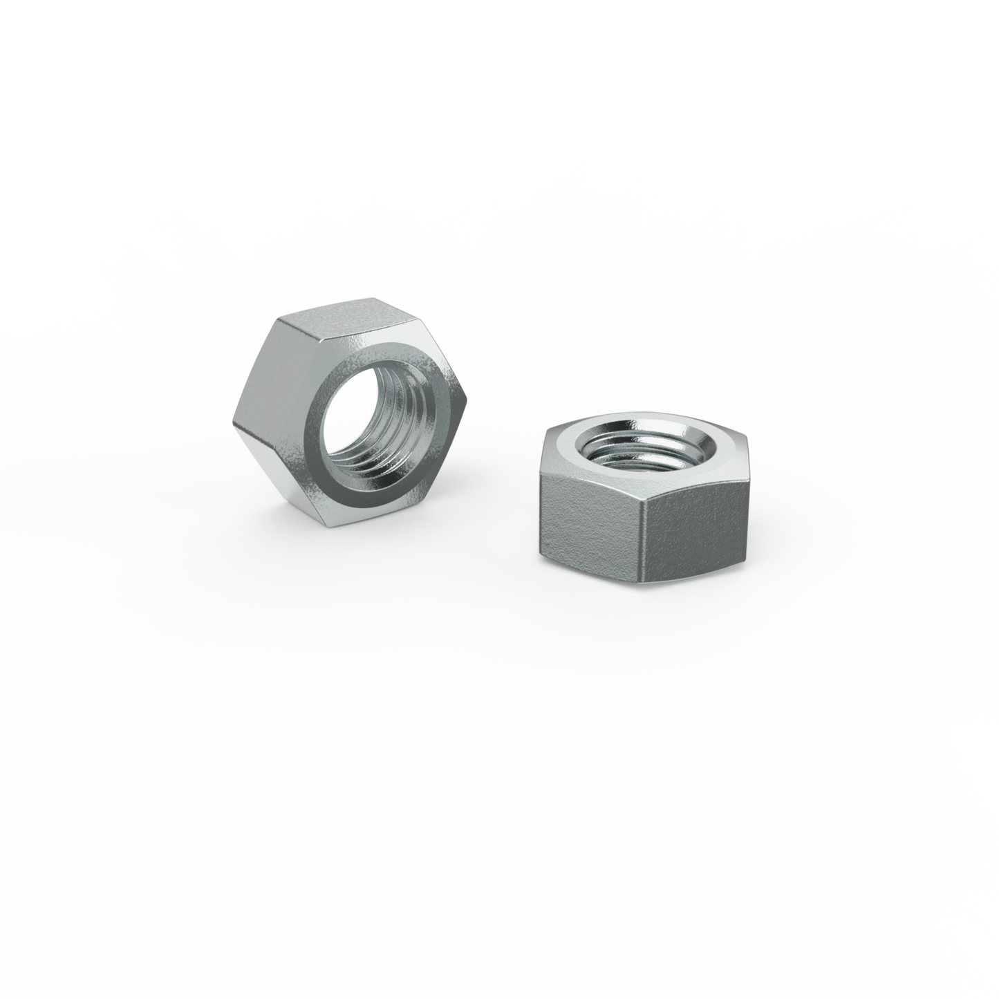 Zenith M10 Zinc Plated Hex Nuts - 50 Pack