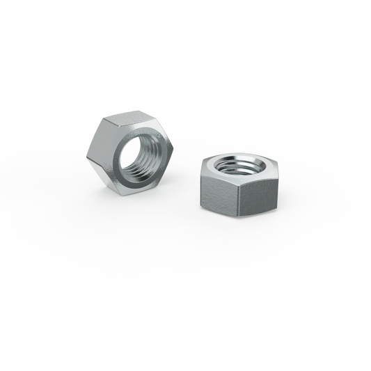 Zenith Zinc Plated Metric Interior Hex Nuts M10 50 Pack