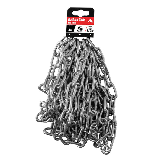 Pinnacle Zinc Plated Machine Chain - 5mm x 5m - 175kg