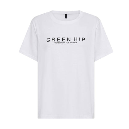 Green Hip Short Sleeve T Shirt - 2XL - White