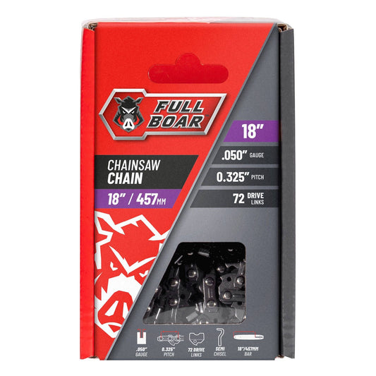 Full Boar Chainsaw Chain - 18" - 457mm - 72 Drive Links