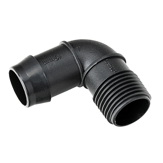 K Rain Barbed Elbow - 19mm x 15mm Male - 10 Pack