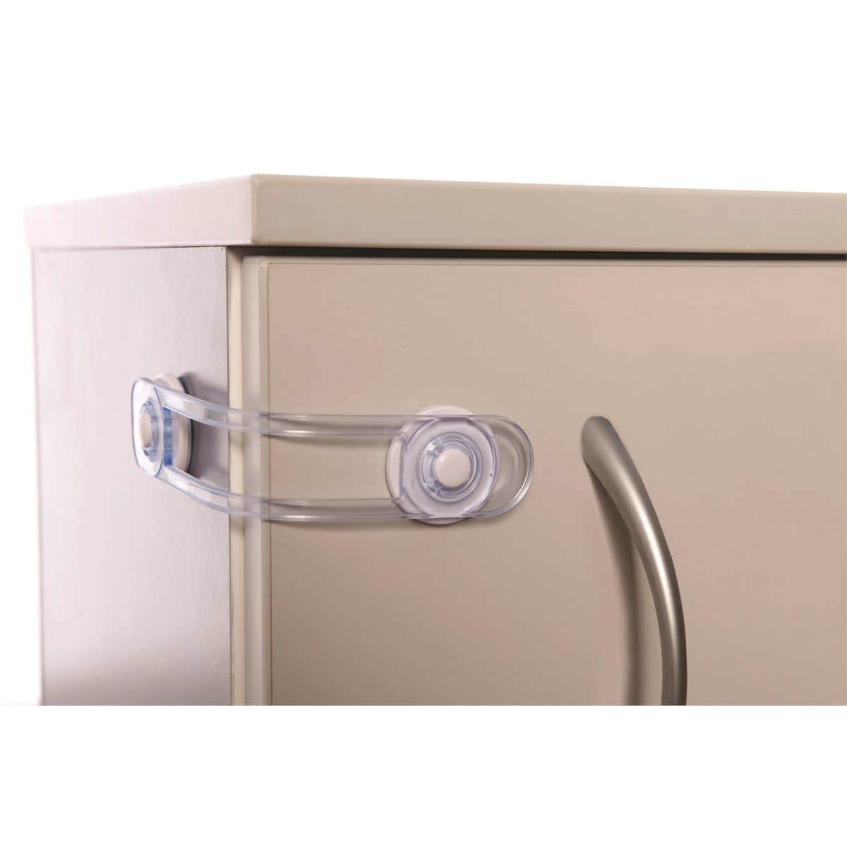 Dreambaby Child Safety Latch - Flexible - 91mm - Transparent - Secure Lock