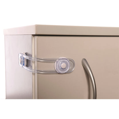 Dreambaby Child Safety Latch - Flexible - 91mm - Transparent - Secure Lock