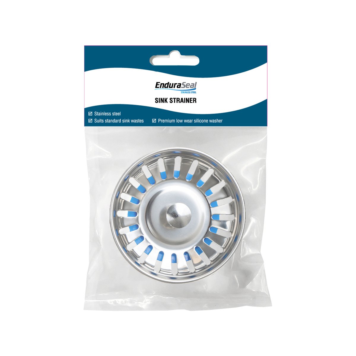 EnduraSeal 80mm Stainless Steel Sink Strainer - Durable - Easy Clean