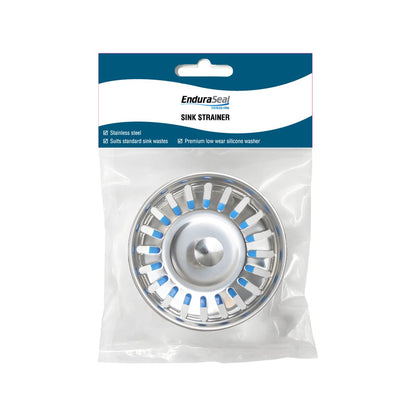 EnduraSeal 80mm Stainless Steel Sink Strainer - Durable - Easy Clean