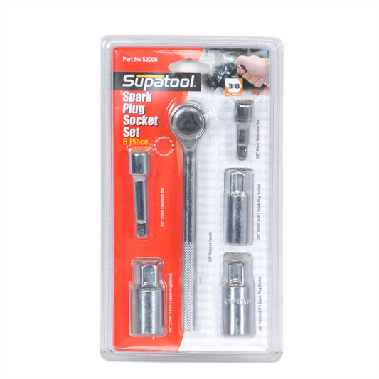 Supatool Spark Plug Socket Set - 6 Piece