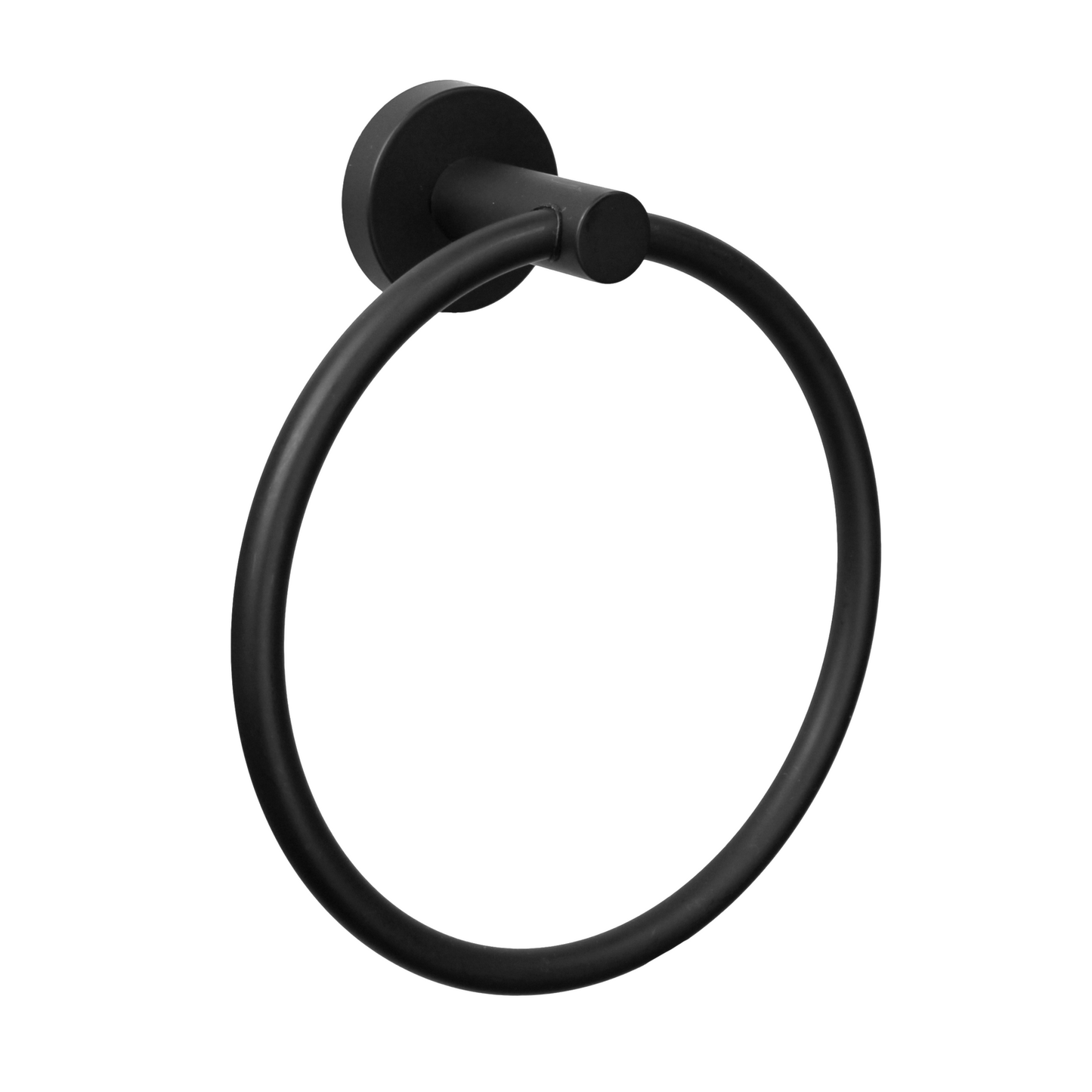 Barelli Toscana Towel Ring - Matte Black - 175 x 170 x 60mm