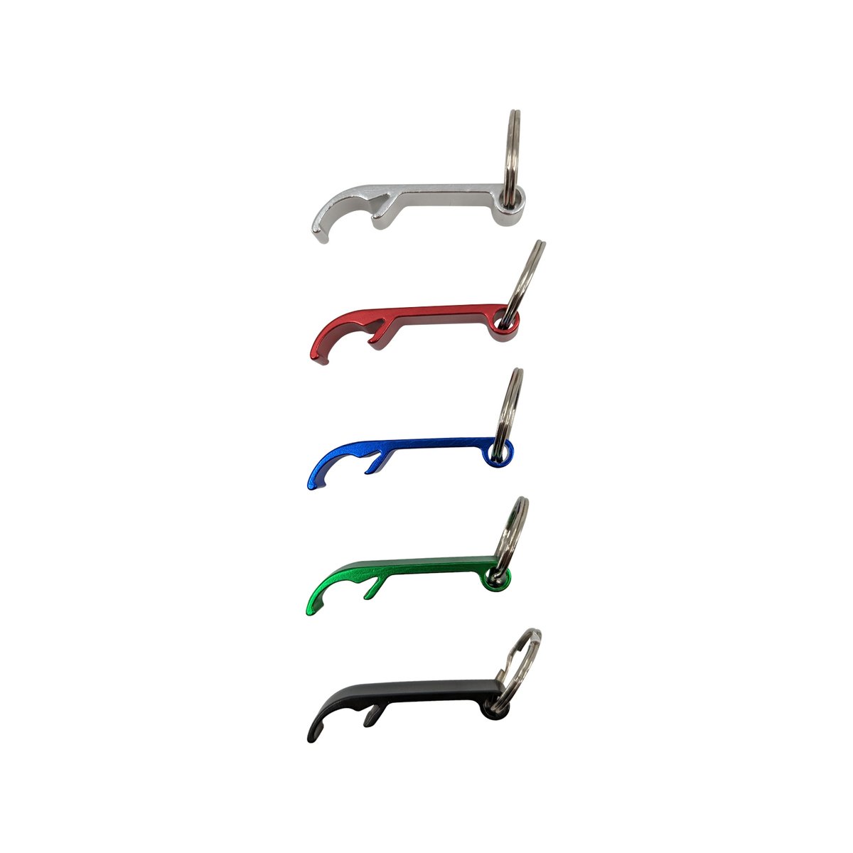 Key Essentials Key Ring Bottle Opener - 55mm - Steel - Assorted Colours
