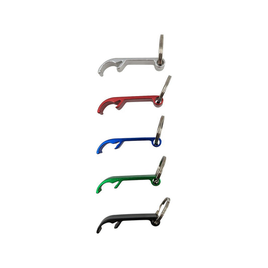 Key Essentials Key Ring Bottle Opener - 55mm - Steel - Assorted Colours