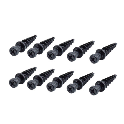 Everhang Heavy Duty Picture Hanging Screws - 8 x 40mm - 10 Pack - Black