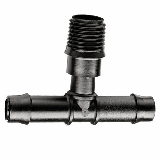 Pope Barbed x 15mm Threaded Tee - 13mm - 3 Pack