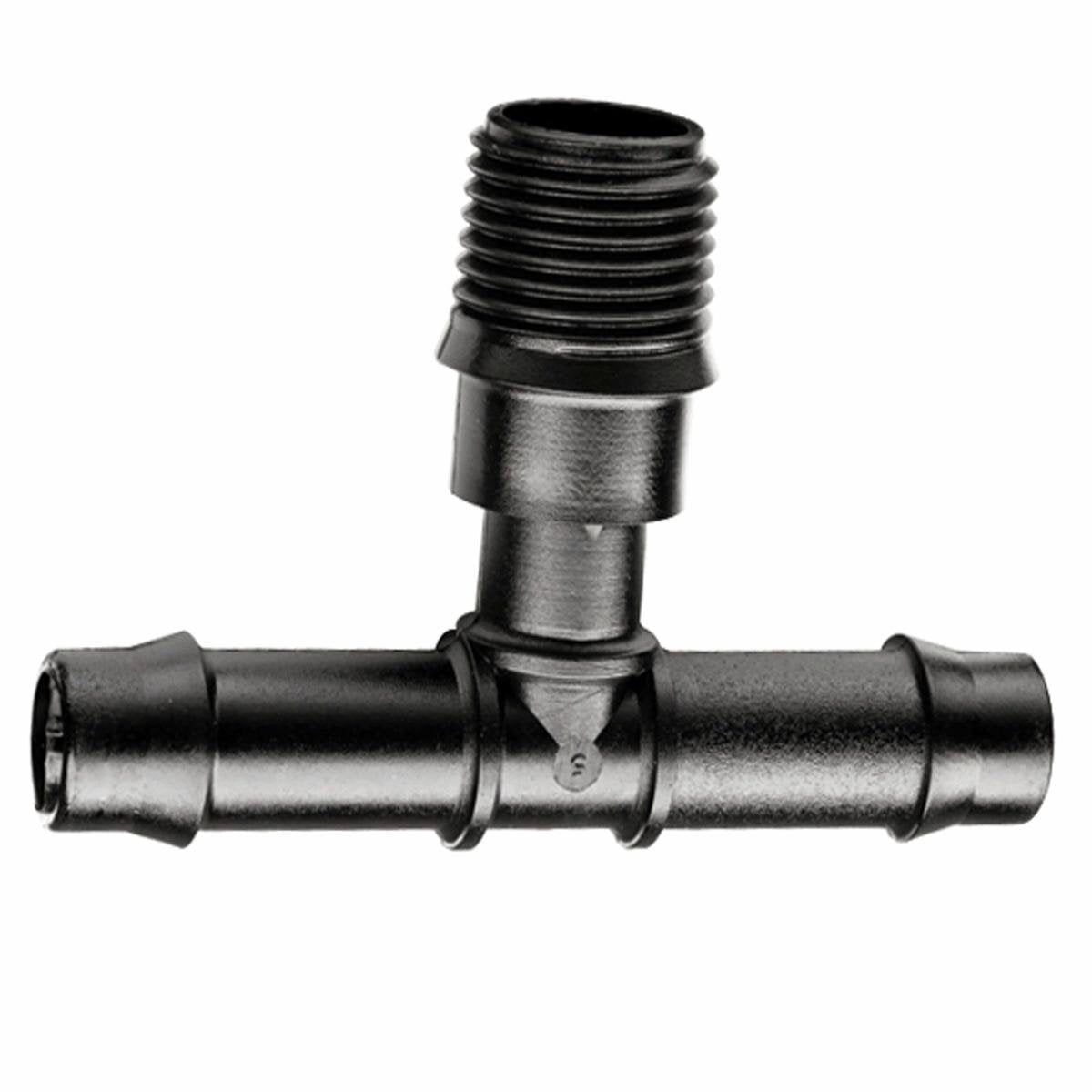 Pope 13mm Barbed x 15mm BSP Threaded Tee 3 Pack - ABS Plastic - Durable