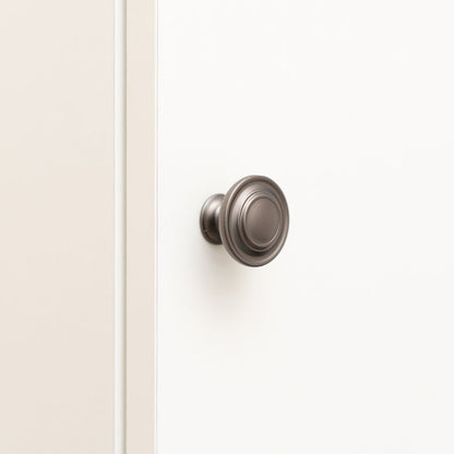 Taskmaster Round Cabinet Knob - 34mm - Gunmetal