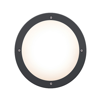 Hpm Oroya LED Round Bunker Light - 16W - Black