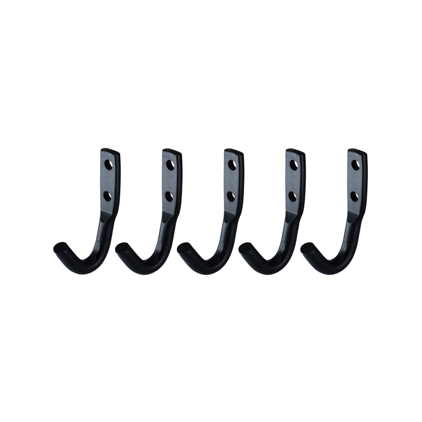 Everhang Small Black J Bolt Hook - 69 x 41mm - 5 Pack