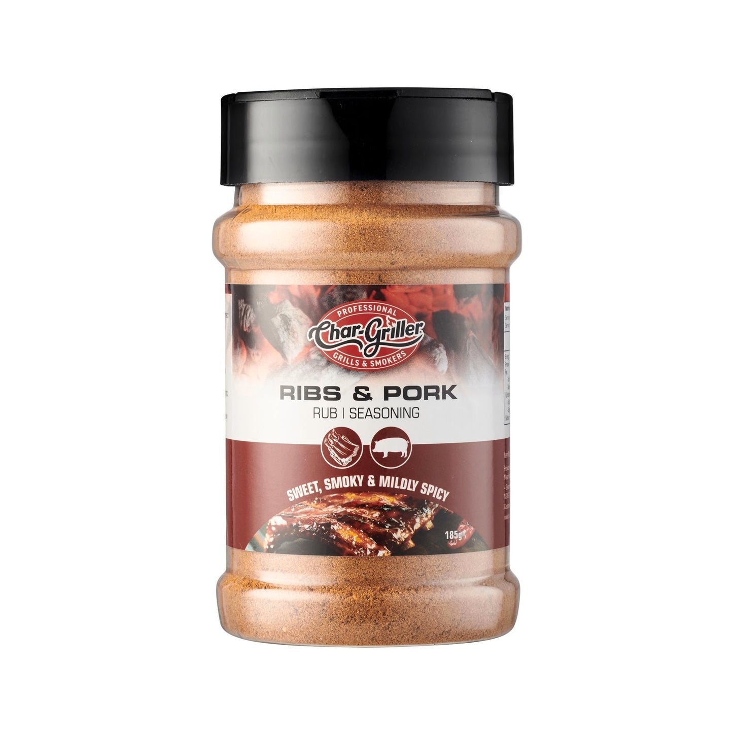 Char-Griller BBQ Rub - 185g - Ribs & Pork