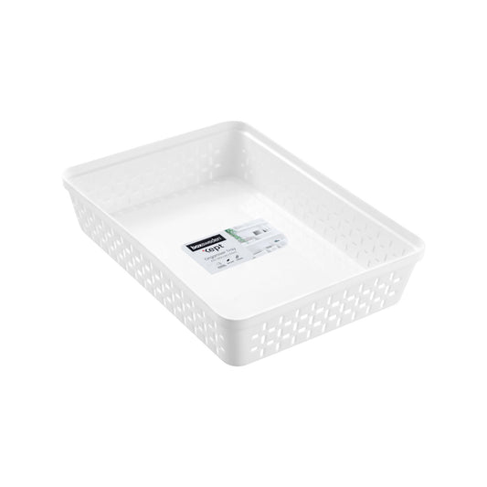 Boxsweden Kept Organiser Tray - Large - 34.5 x 25 x 6.5cm - White