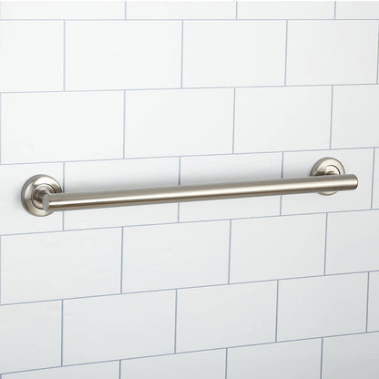 Evekare Linear Grab Rail - 600mm - Brushed Nickel