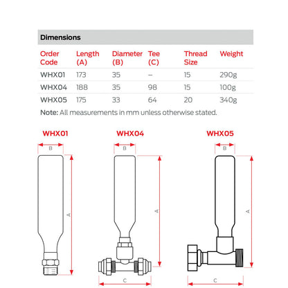 20mm Hydrarester Water Hammer Arrestor - Chrome