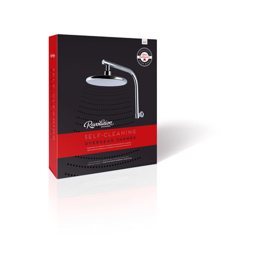 Revolution Chrome Self Cleaning Overhead Rain Shower - 350 x 420mm