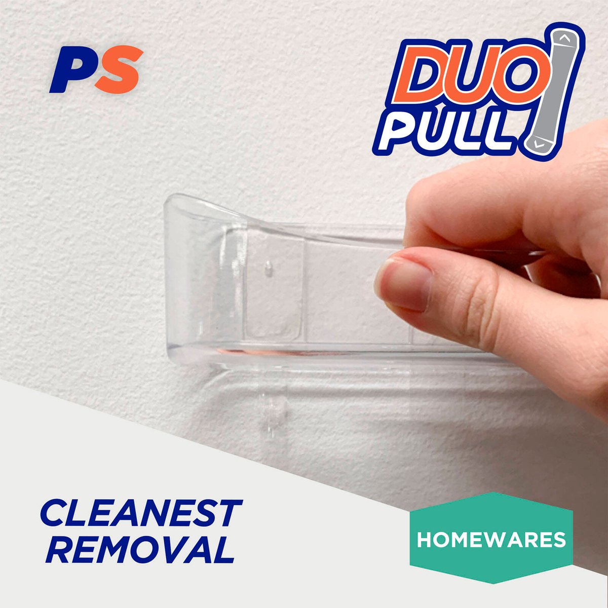 Permastik Clear Utility Caddy - 1kg Capacity - 45mm x 45mm x 163mm