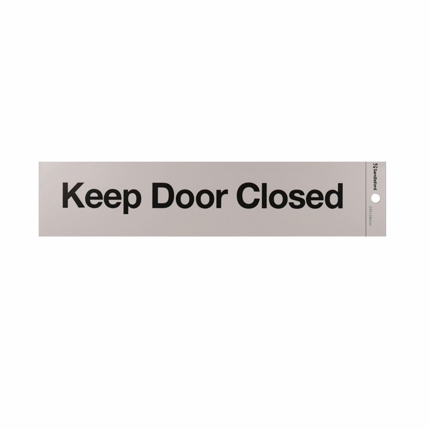 Sandleford Keep Door Closed Self Adhesive Sign - 245 x 58mm