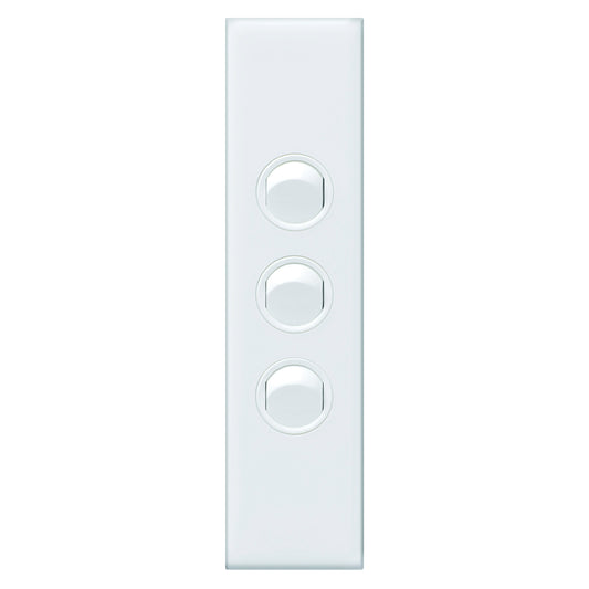 Hpm Vivo 3 Gang Architrave Switch