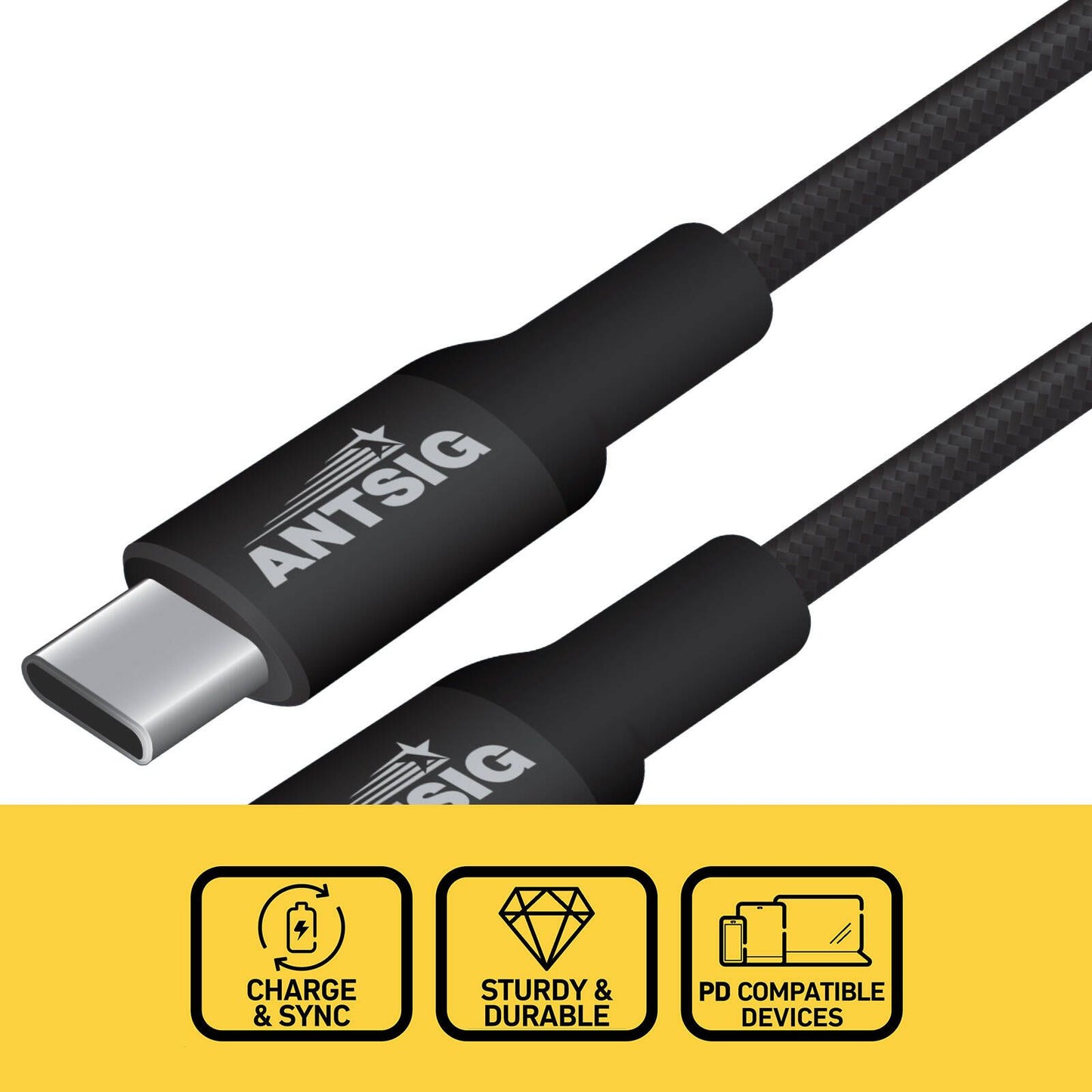 Antsig 100W USB C to USB C Cable - 2m