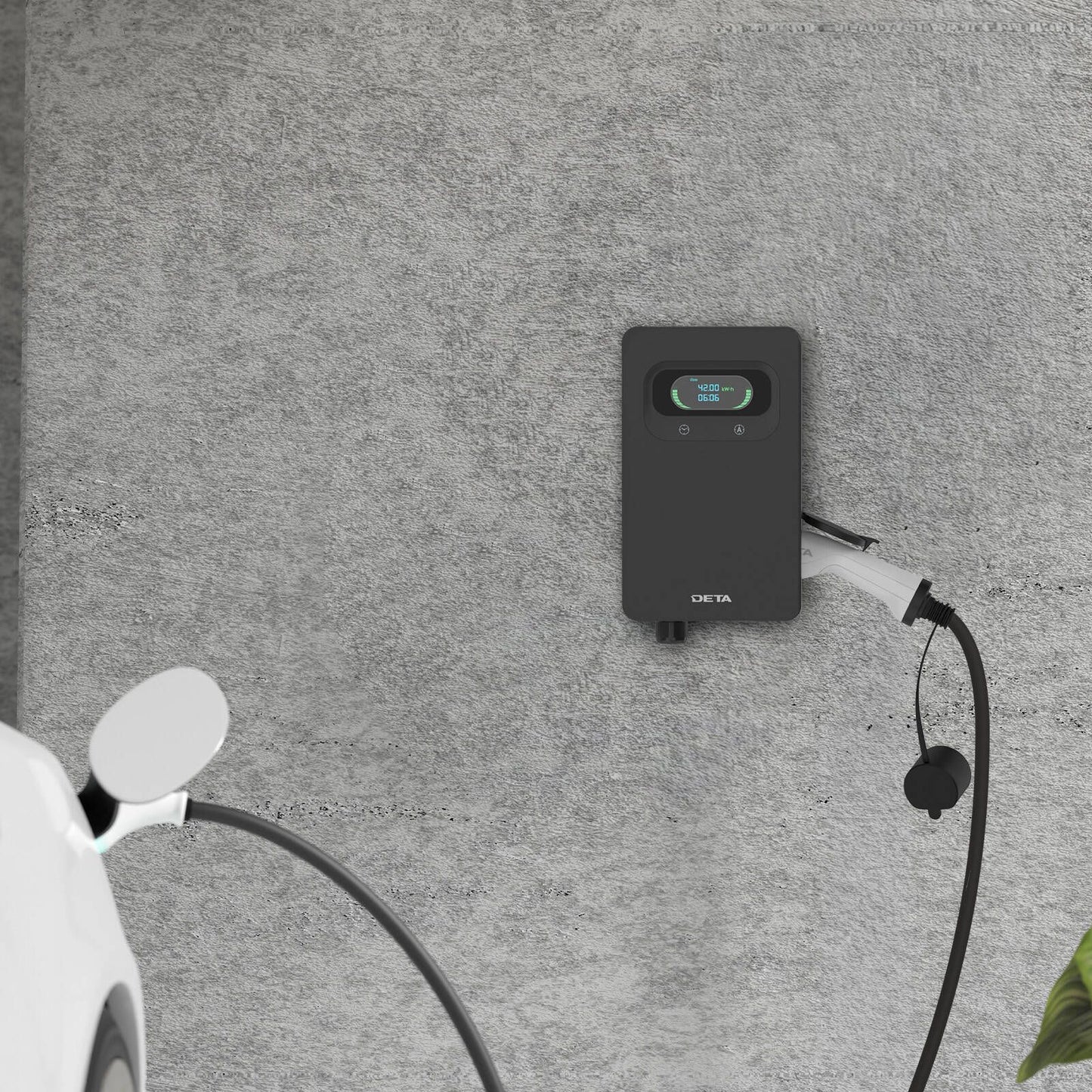 Deta EV Wall Charger - 7kW 32A - 1 Phase - Black