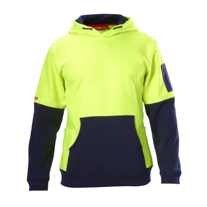 Hard Yakka Hi Vis Hoodie - 2XL - Yellow/Navy