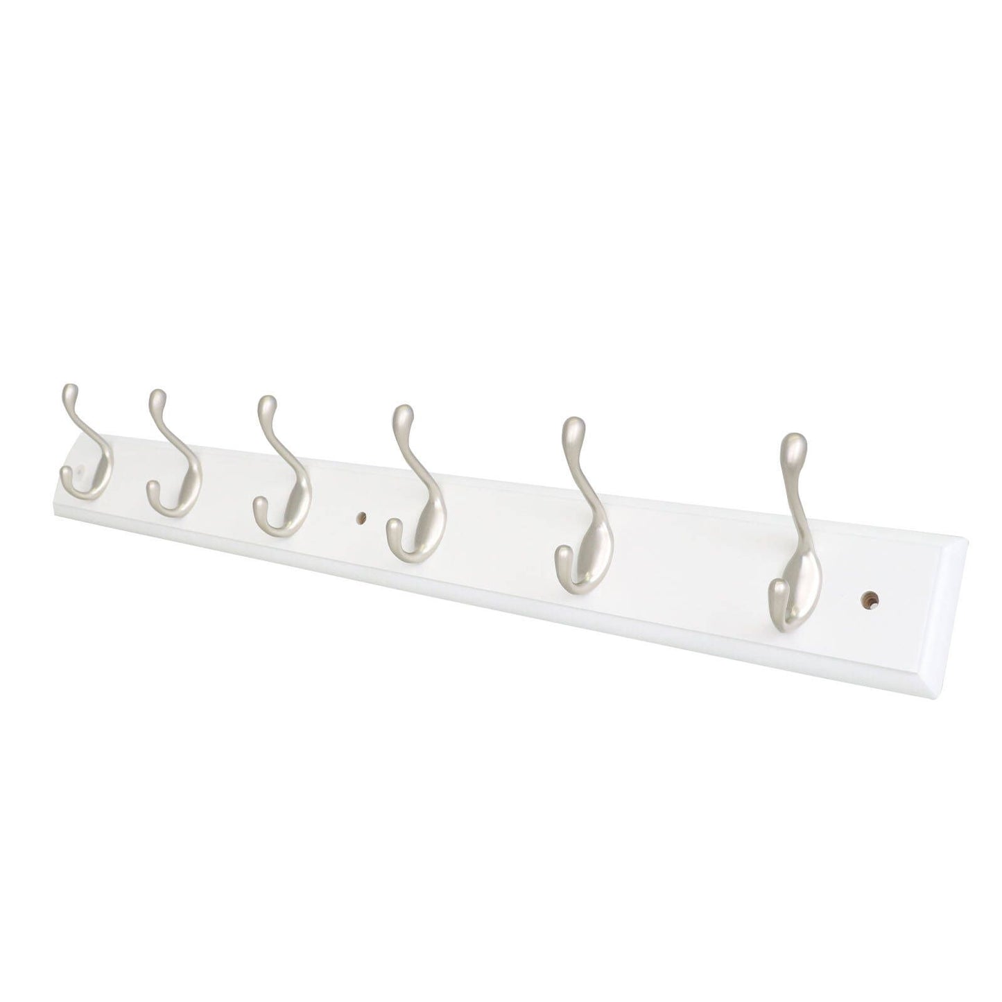 Syneco White Board Coat Rack - 6 Hooks - 685 x 100 x 75mm